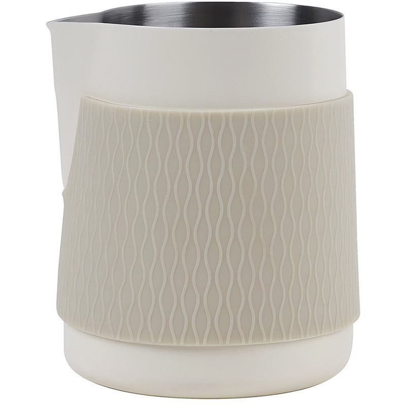 Milk Steaming Pitcher - ABDJ-เหยือกตีฟองนม 500 มล. ถ้วยตีฟองไม่มีด้ามจับสำหรับเอสเพรสโซ่ หัวเหยือกปลายแหลม ปากเอียง
