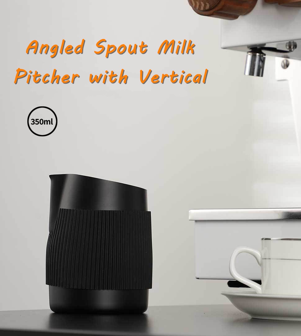 Milk Steaming Pitcher - เหยือกตีฟองนม Magpie แบบไม่มีหูจับ ขนาด 350 มล.