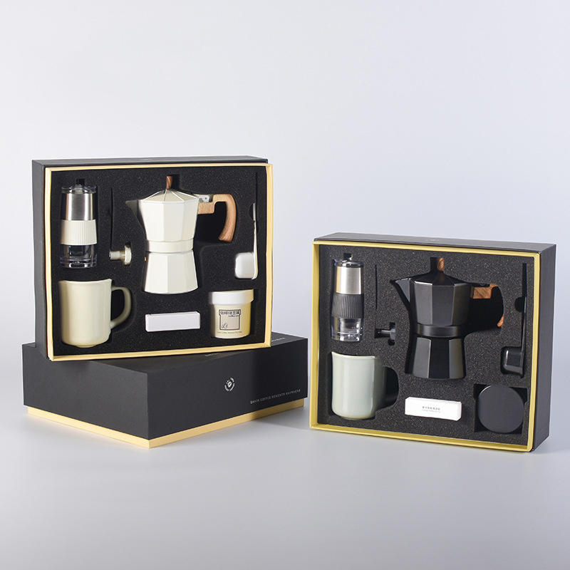 Coffee Equipment Grinder - เครื่องชงกาแฟเอสเปรสโซ Moka Pot Manual Bean เครื่องบดชุดกาแฟหม้อ