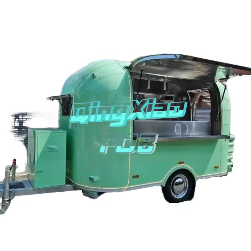 Coffee Equipment Europe - รถขายอาหารพร้อมอุปกรณ์ครบครันสำหรับขายในยุโรป รถขายชาไข่มุกและกาแฟแบบกำหนดเอง ผลิตจากเหล็ก ได้รับการรับรองมาตรฐาน CE แรงดันไฟฟ้า