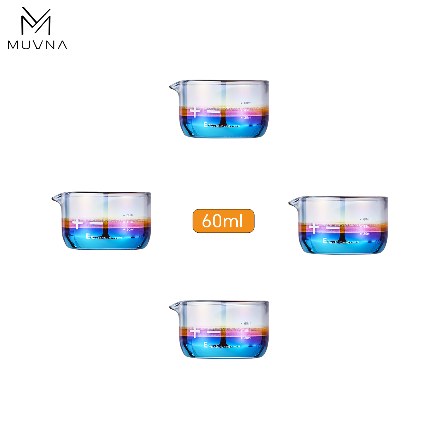 Espresso Shot Glass - แก้วเอสเพรสโซ่ Muvna ขนาด 60 มล./2.11 ออนซ์