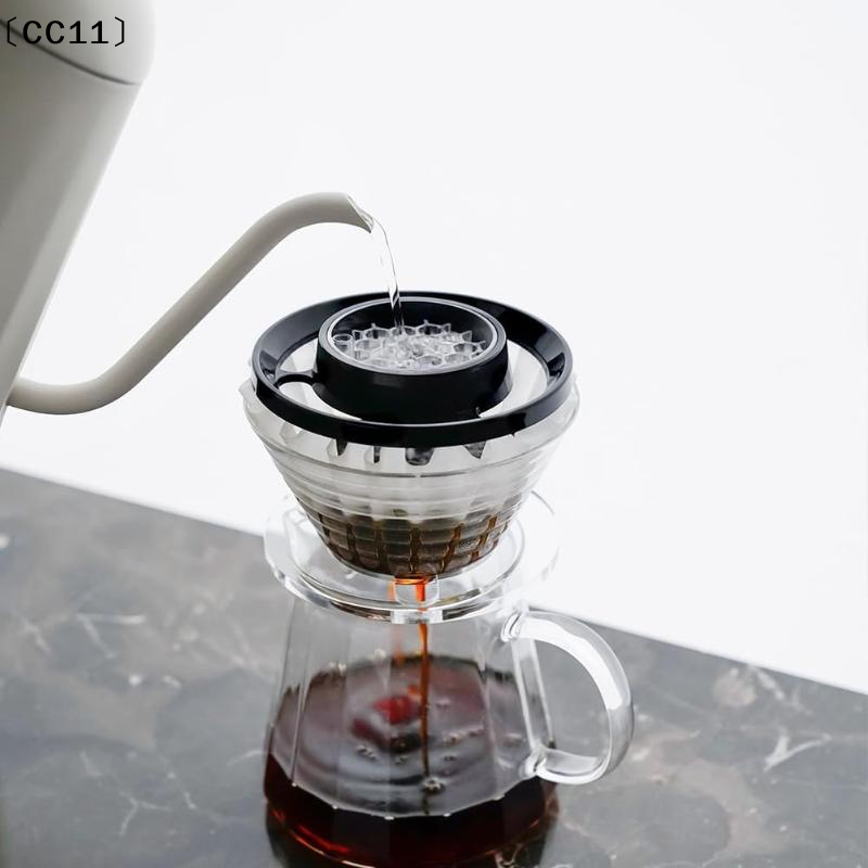 Coffee Equipment Distributor - อุปกรณ์ช่วยหยดกาแฟสำหรับกาแฟดริป แบบพกพา ใช้กรองกาแฟด้วยมือ ช่วยให้การชงกาแฟแบบดริปได้สม่ำเสมอ พร้อมกรวยกรองกาแฟ〔CC11〕