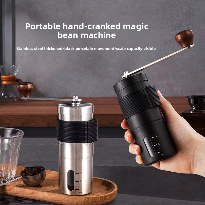 Coffee Equipment Grinder - เครื่องชงกาแฟแบบพกพาพร้อมฝาปิดซิลิโคน, เครื่องบดกาแฟ, ซิลิโคนสำหรับตั้งแคมป์กลางแจ้ง, อุปกรณ์ชงกาแฟทำมือ