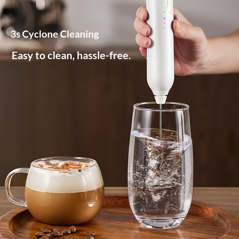 Milk Steaming Pitcher - เครื่องตีไข่ไฟฟ้าแบบชาร์จ USB 2 in 1 เครื่องตีฟองนม