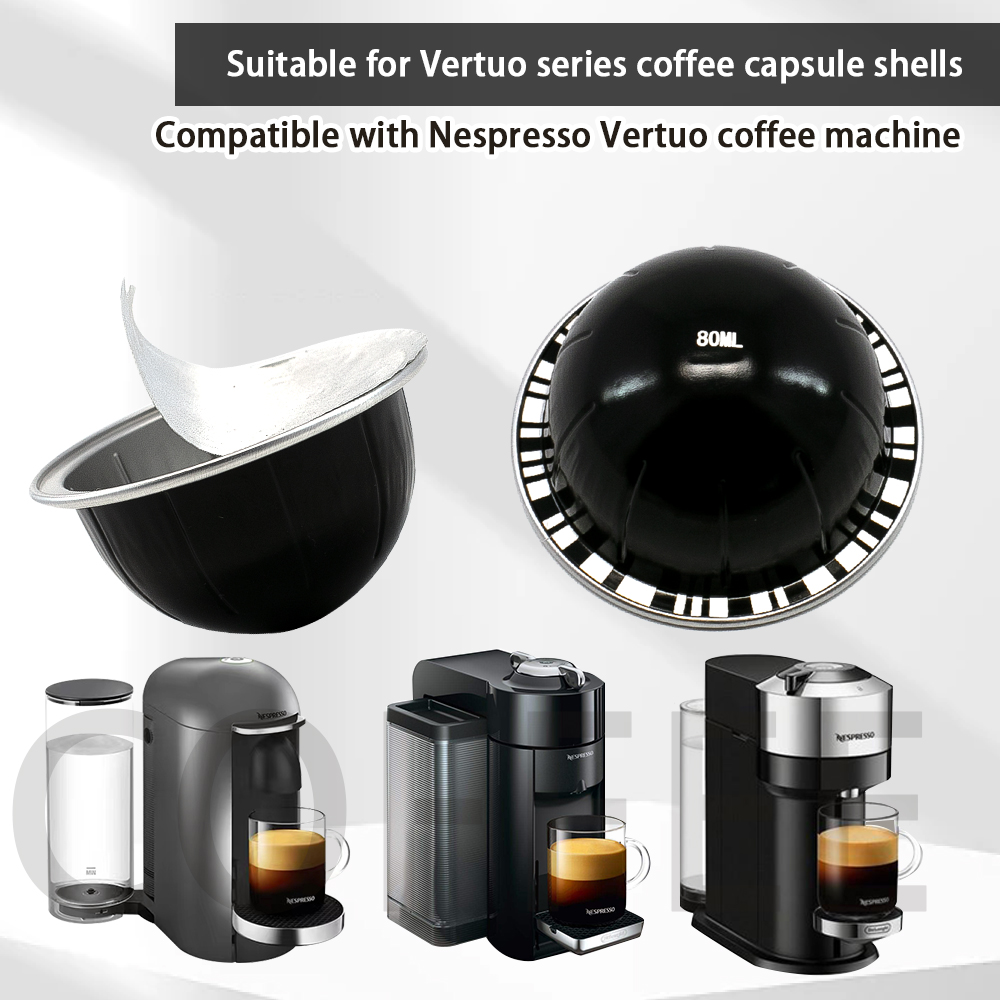 Coffee Equipment Used - เปลือกแคปซูลกาแฟที่สามารถใช้ซ้ำได้สำหรับเครื่องกาแฟแคปซูล Vertuo Plus Pop Next Env135
