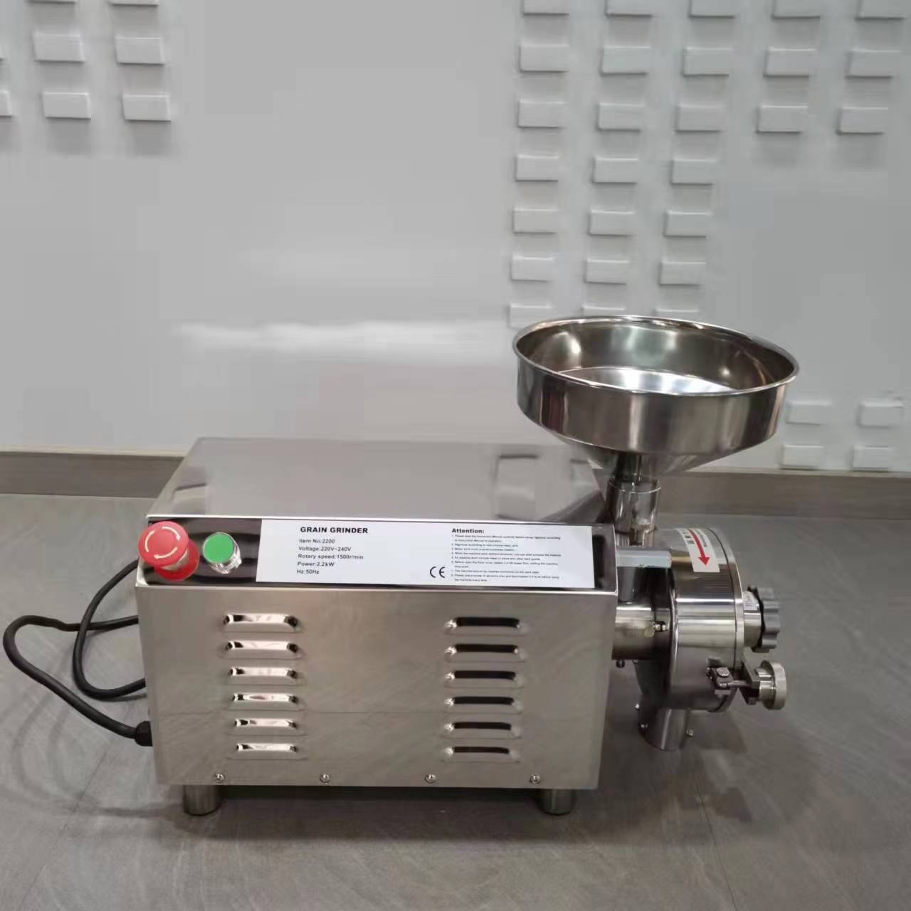 Coffee Equipment Grinder - เครื่องบดอเนกประสงค์สแตนเลสคุณภาพสูง เครื่องบดกาแฟแบบพินมิลล์ เครื่องบดละเอียดสำหรับบดผงละเอียด