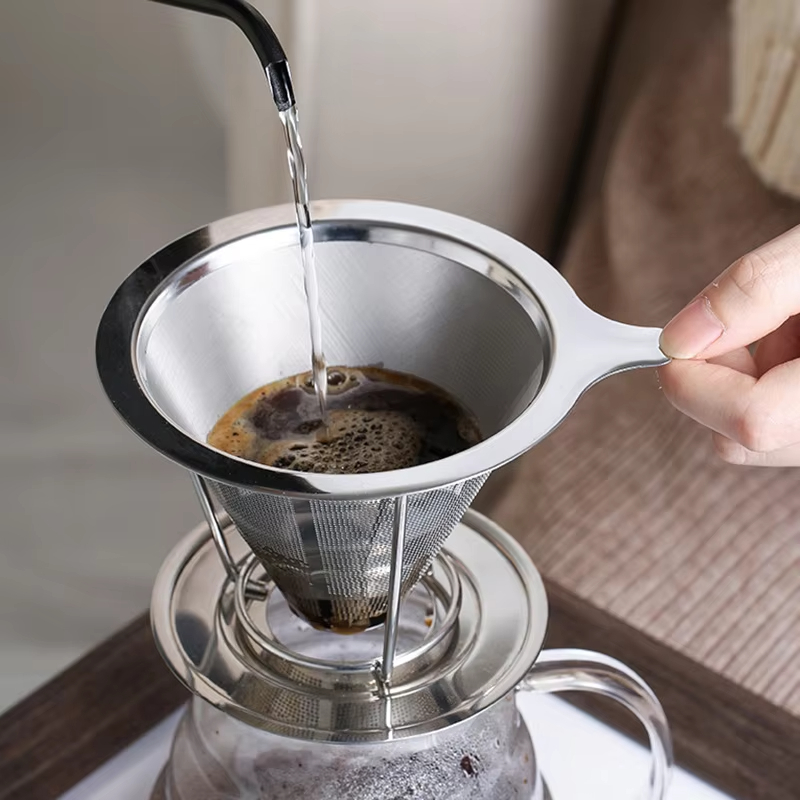 Coffee Equipment Distributor - สแตนเลสสตีลกาแฟกรอง 800 ตาข่ายกาแฟ Dripper ผู้ถือกาแฟหยดตาข่ายครัวกาแฟกรองอุปกรณ์เสริมกาแฟ