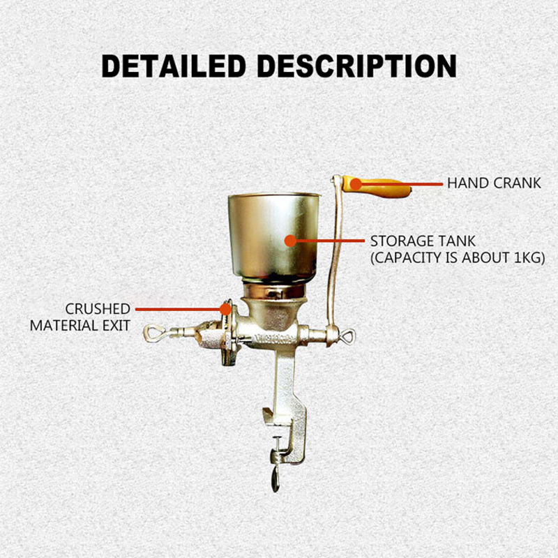 Coffee Equipment Grinder - Commercial เมล็ดกาแฟเครื่องบดเบียร์ Mill อุปกรณ์เครื่องบดผง Malt Coffee