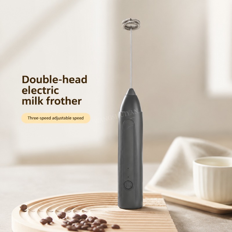 Milk Steaming Pitcher - เครื่องตีฟองนมขนาดเล็กแบบพกพา ชาร์จผ่าน USB ปรับความเร็วได้ 3 ระดับ
