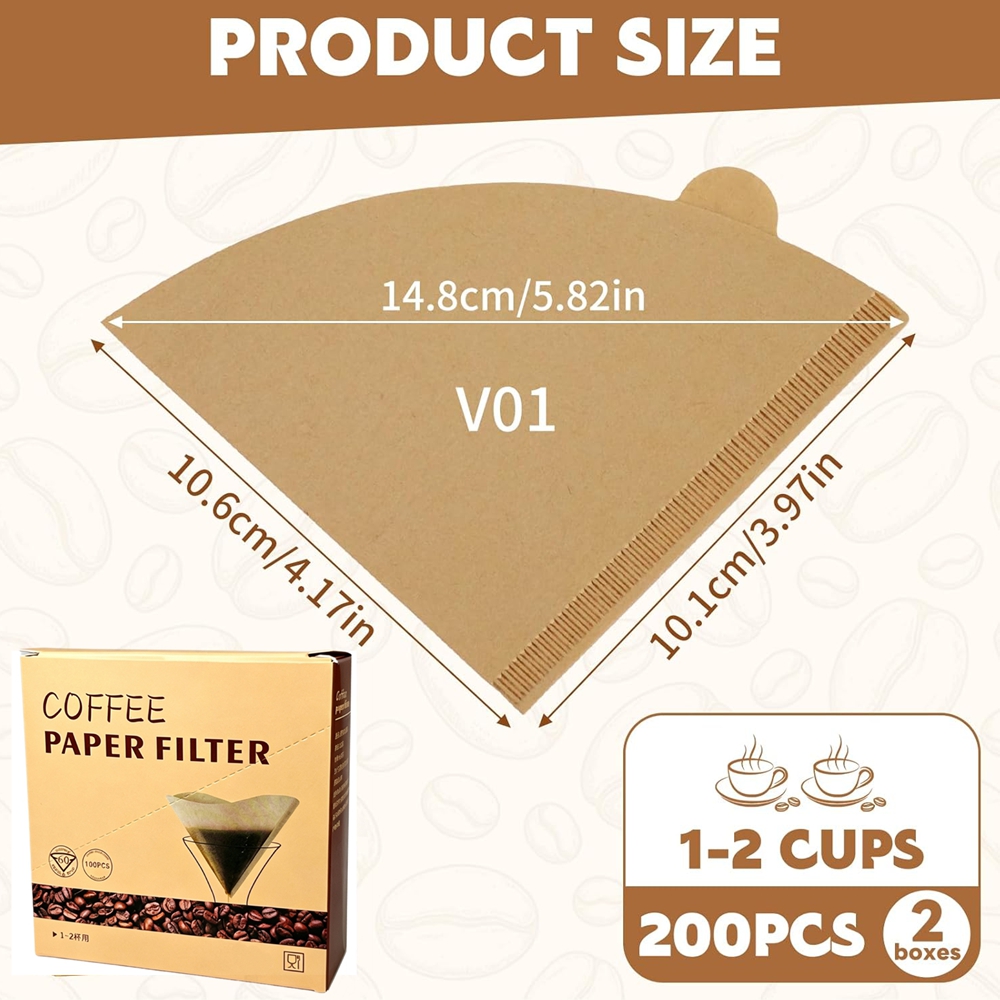 กรองกาแฟแบบกรวย 200 ชิ้น # กระ - Coffee Equipment Cleaner บทวิจารณ์และราคา