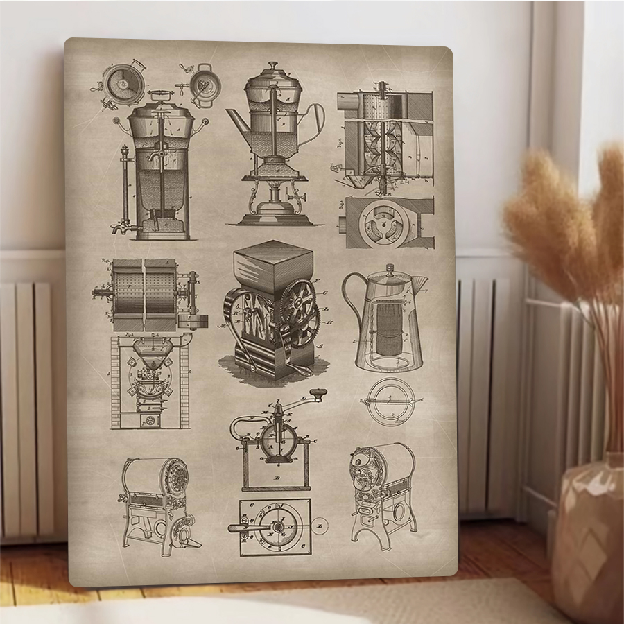 อุปกรณ์กาแฟวินเทจวาดด้วยมือภาพ - Coffee Equipment Europe บทวิจารณ์และราคา