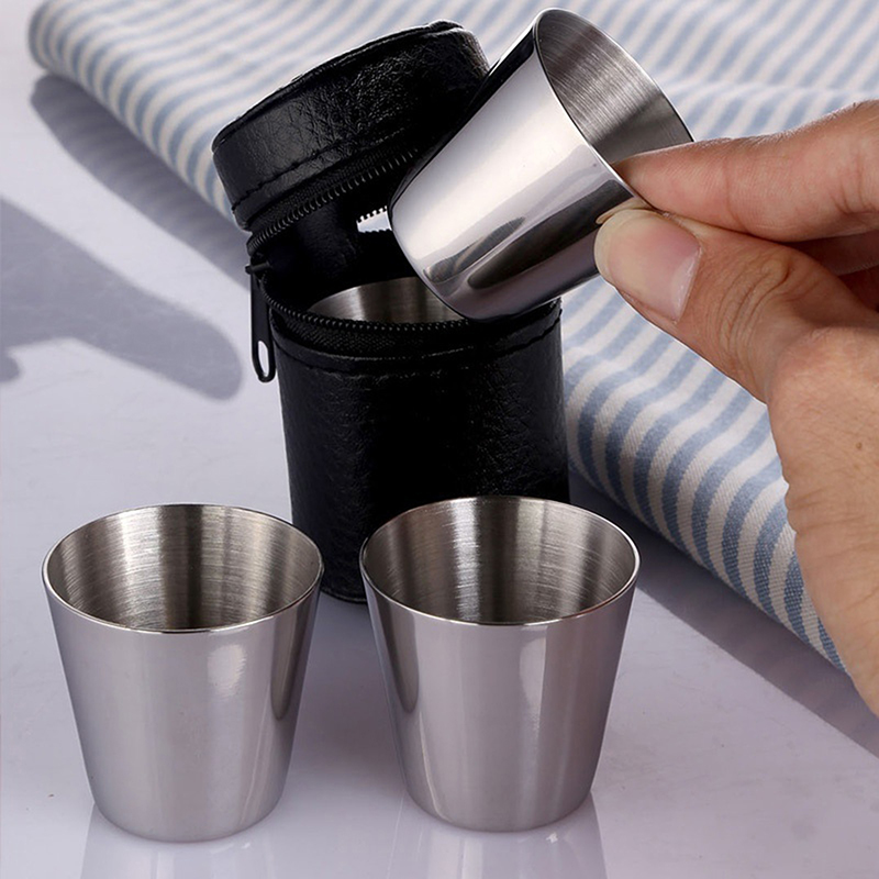 4/6Pcs ถ้วยสแตนเลส MINI Shot แ - Espresso Shot Glass บทวิจารณ์และราคา