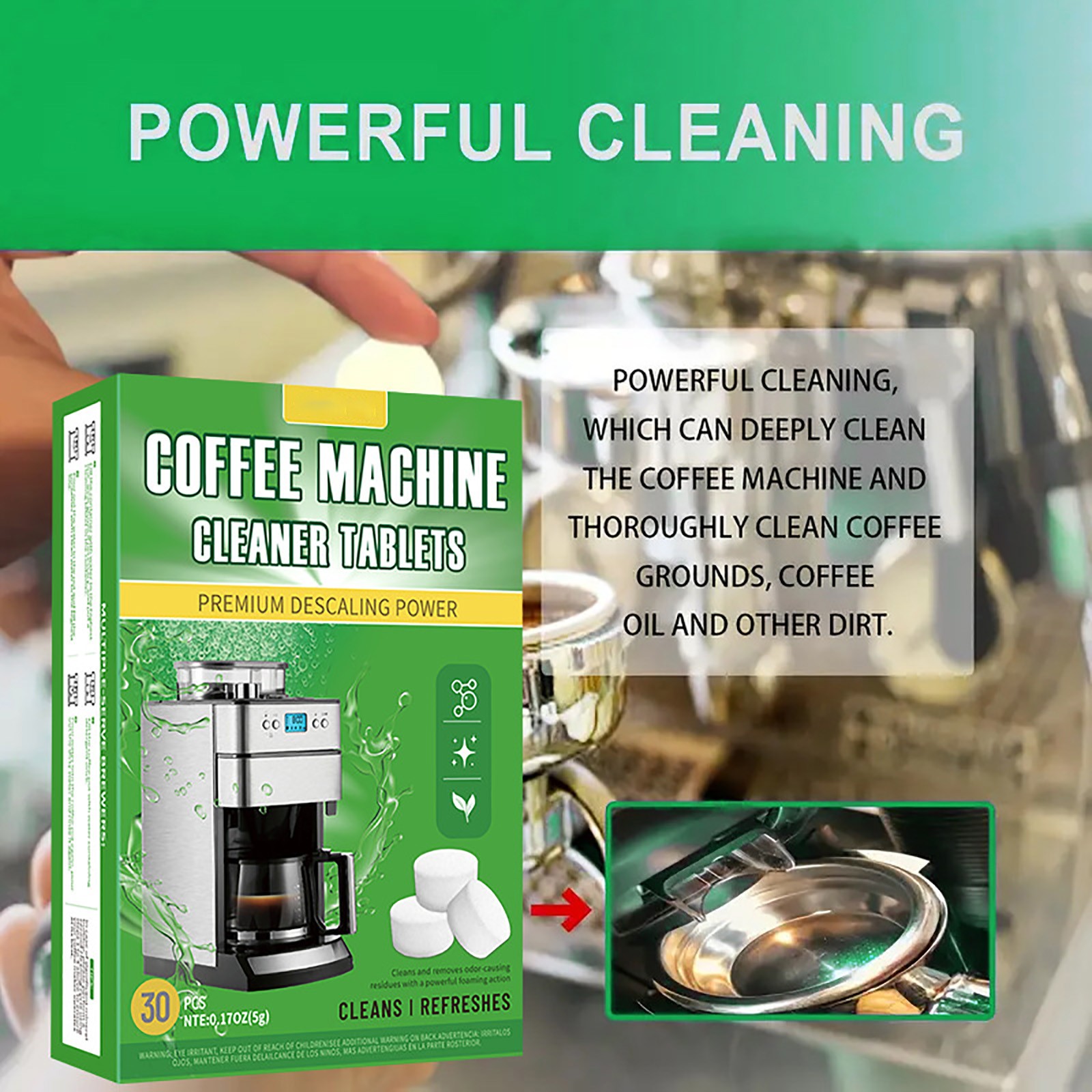แท็บเล็ตทําความสะอาดเครื่องชงก - Coffee Equipment Cleaner บทวิจารณ์และราคา