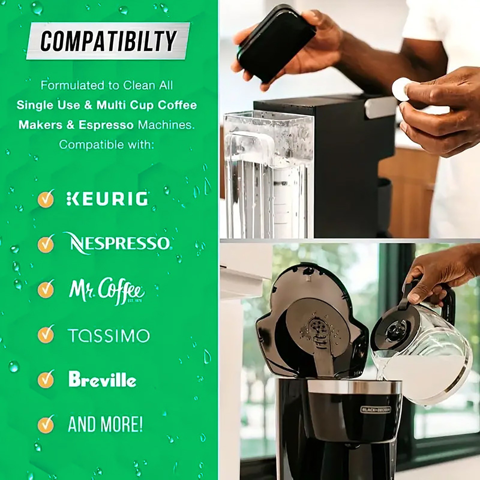 แท็บเล็ตทําความสะอาดเครื่องชงก - Coffee Equipment Cleaner บทวิจารณ์และราคา