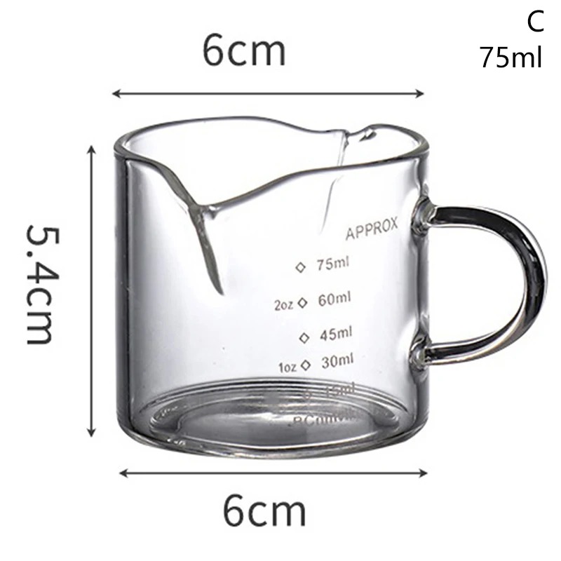 แก้วเอสเพรสโซ 1/2 ชิ้น ขนาด 4  - Espresso Shot Glass บทวิจารณ์และราคา