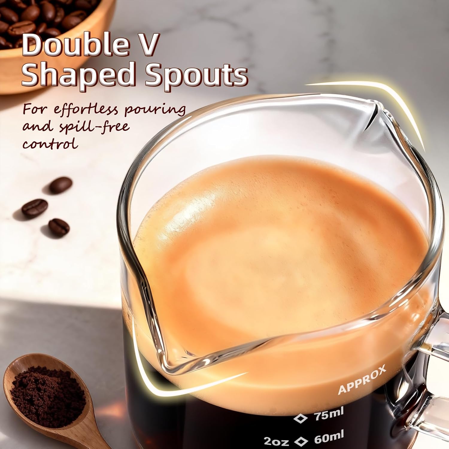 แก้วเอสเพรสโซ 1/2 ชิ้น ขนาด 4  - Espresso Shot Glass บทวิจารณ์และราคา