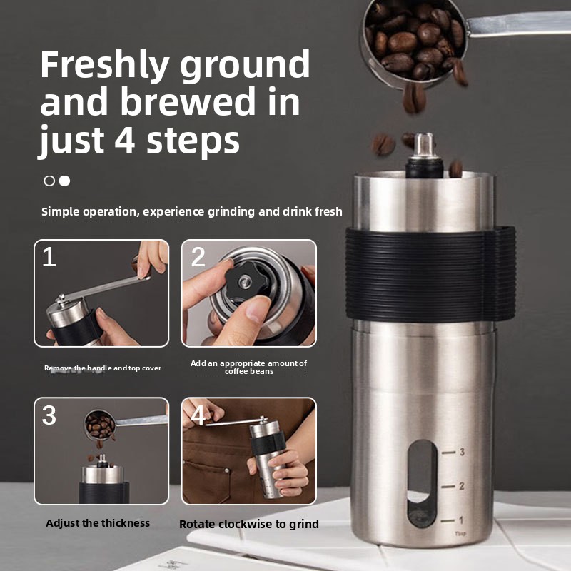 เครื่องชงกาแฟแบบพกพาพร้อมฝาปิด - Coffee Equipment Grinder บทวิจารณ์และราคา