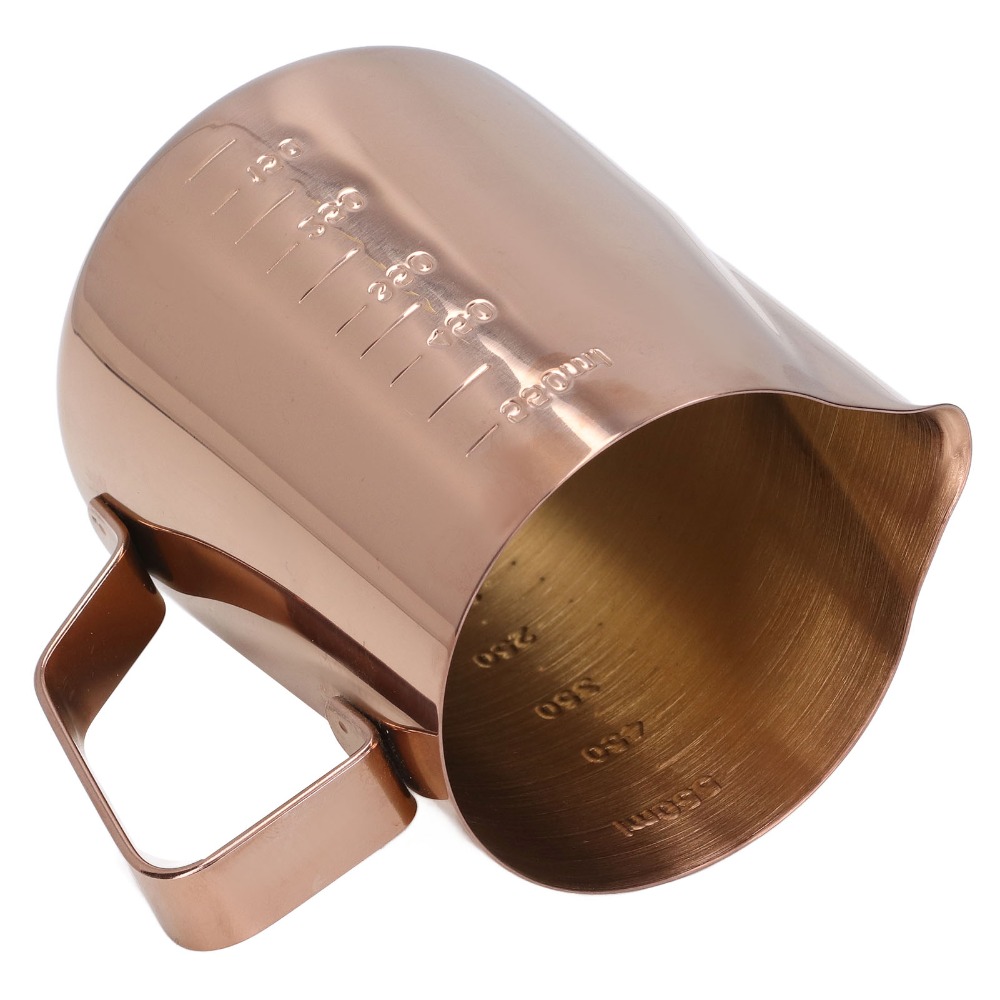 เหยือกตีฟองนมสแตนเลสสีโรสโกลด์ - Milk Steaming Pitcher บทวิจารณ์และราคา