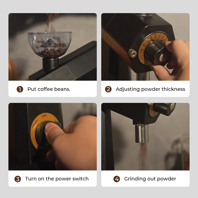 เครื่องบดเมล็ดกาแฟไฟฟ้าแบบกรวย - Coffee Equipment Grinder บทวิจารณ์และราคา