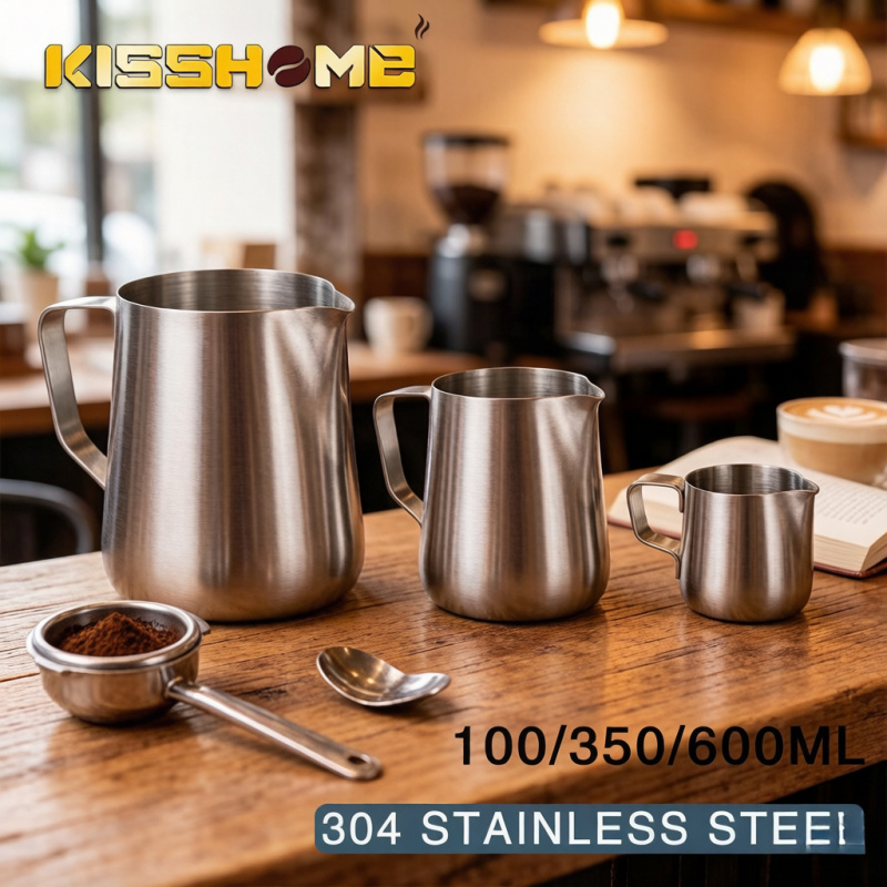 เหยือกตีฟองนมสแตนเลสสำหรับกาแฟ - Milk Steaming Pitcher บทวิจารณ์และราคา