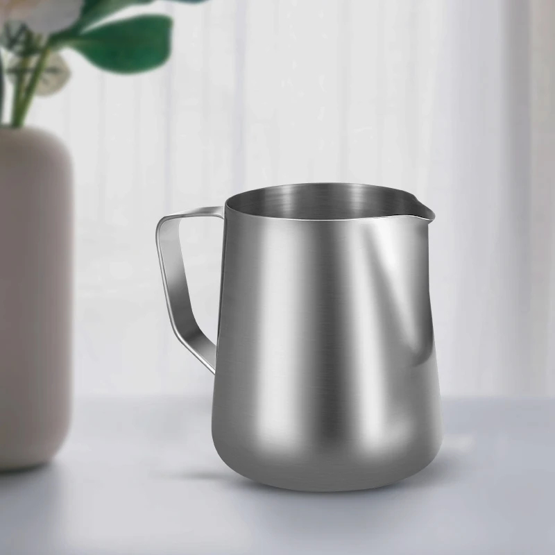 เหยือกตีฟองนมสแตนเลสสำหรับกาแฟ - Milk Steaming Pitcher บทวิจารณ์และราคา