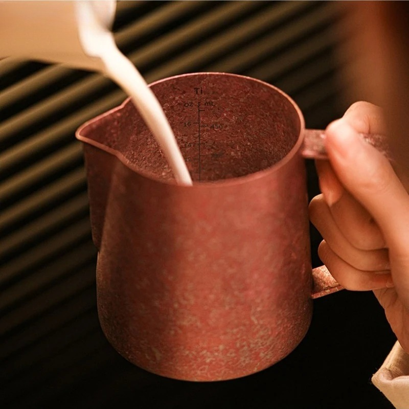 เหยือกนมไทเทเนียมแท้ JUSTINLAU - Milk Steaming Pitcher บทวิจารณ์และราคา