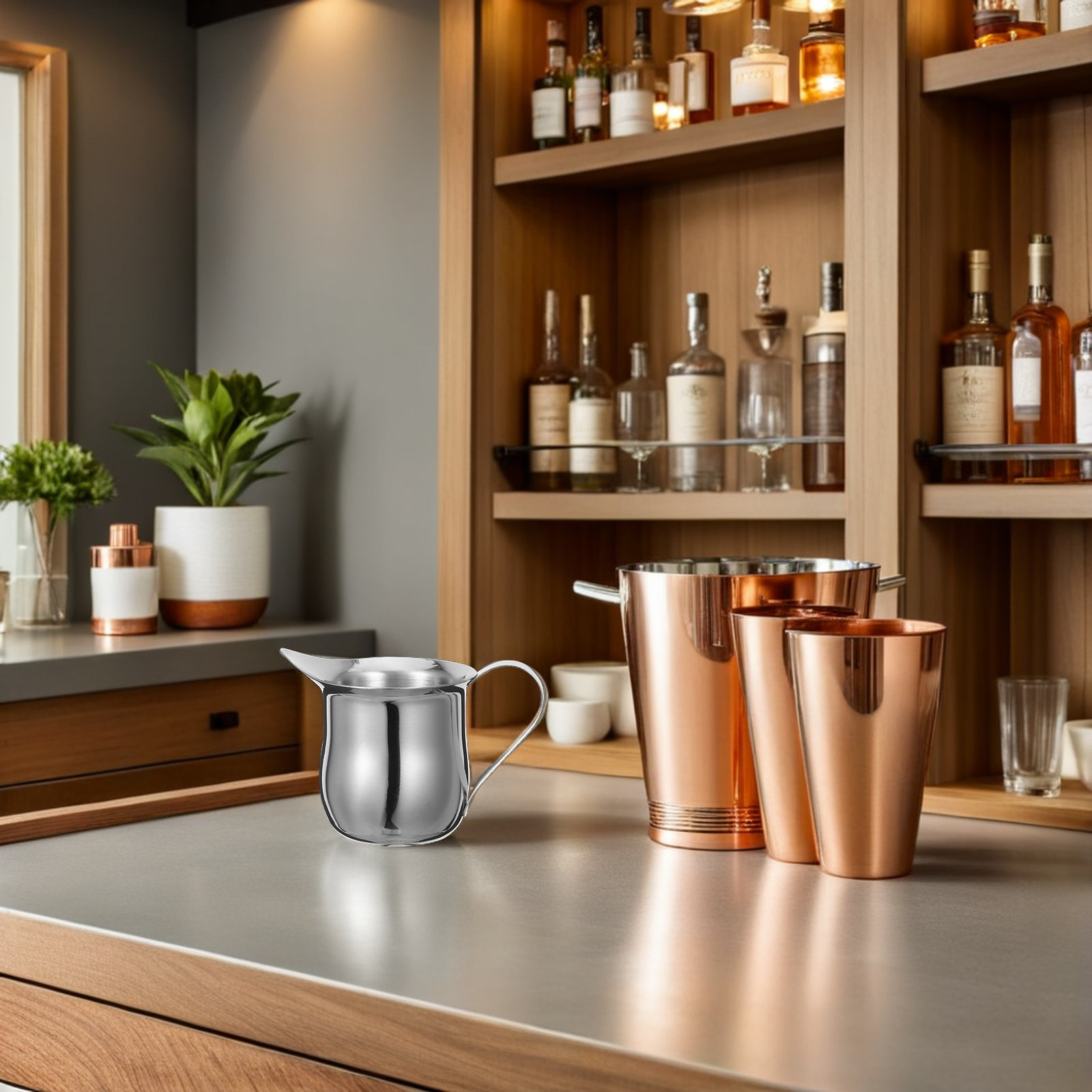 เหยือกตีฟองนมสแตนเลส 2 ชิ้น ดี - Milk Steaming Pitcher บทวิจารณ์และราคา